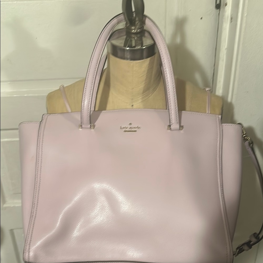 Kate Spade light Lavender Leather Tote Bag